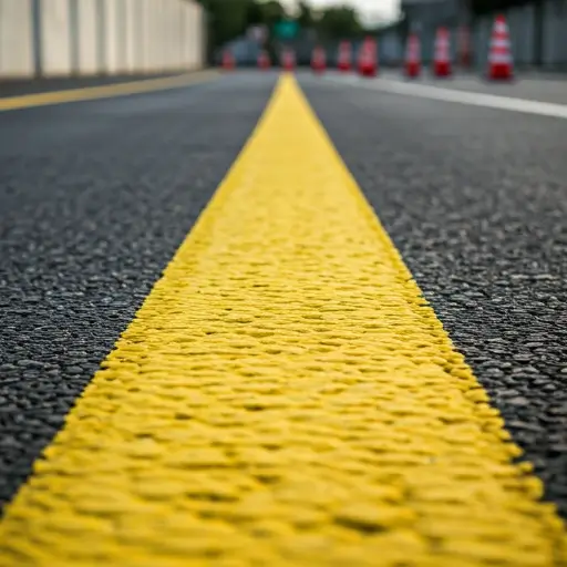 Señalización vial y marcas de seguridad en carretera